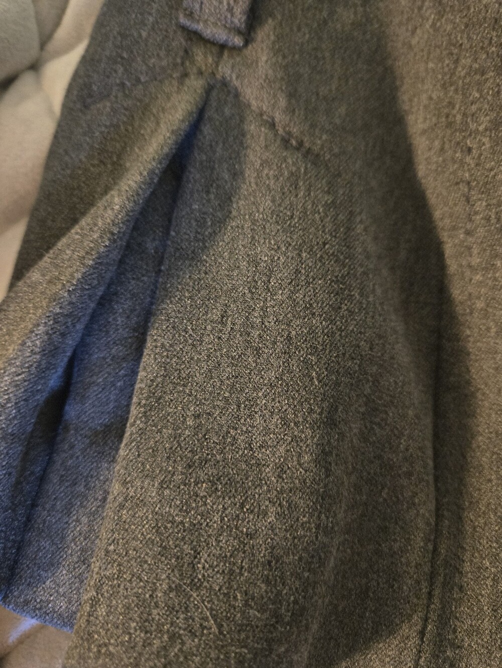 Express Vintage looking Women's Gray Button-Front Fit & Flare suit jacket. - Picture 4 of 8